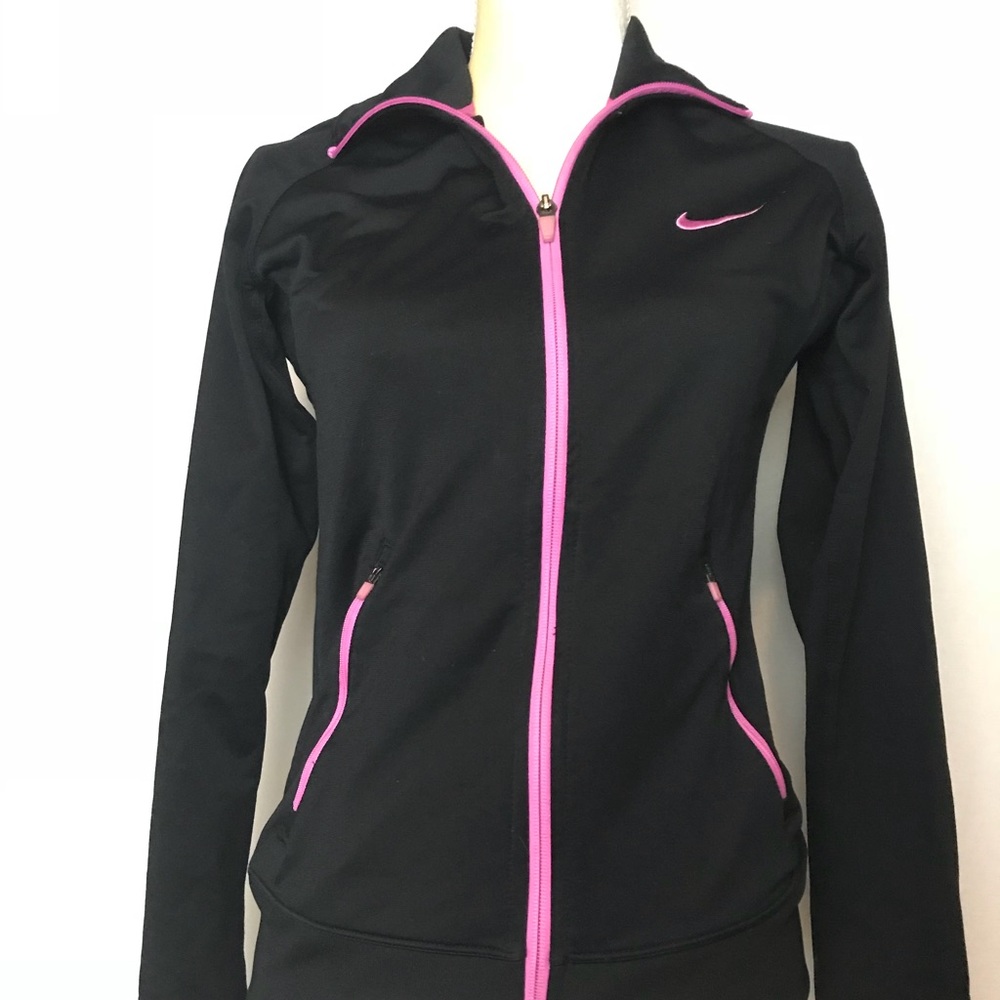 Nike dri-fit women’s full zip up black size M